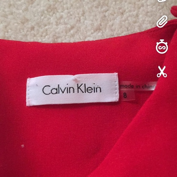 Red Calvin Klein dress 👗. - Picture 2 of 4